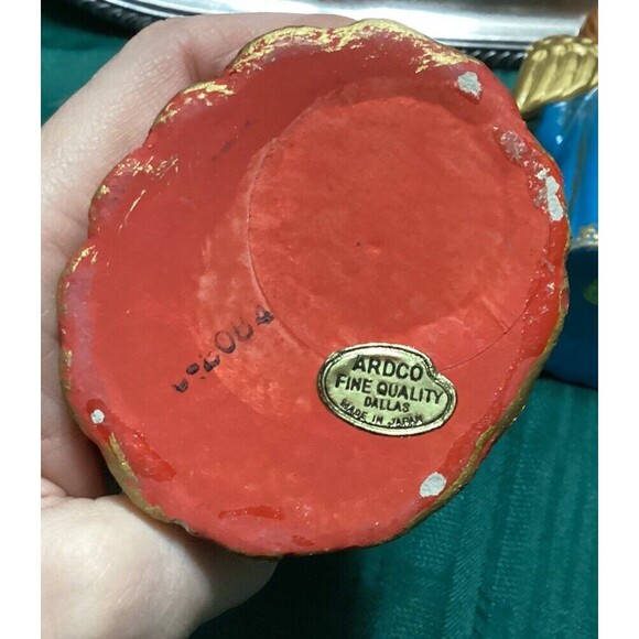 Vintage Set of 3 Singing Christmas Angels Choir Ardo Japan Ceramic MCM Complete - Picture 12 of 16